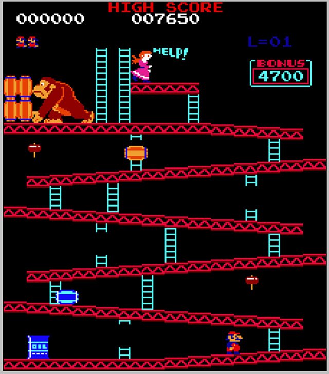 Donkey Kong arcade screenshot